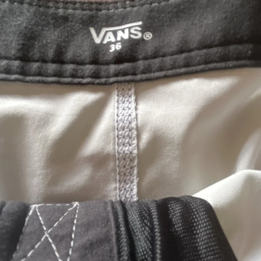 VANS Men's Board Shorts Drawstring Swim‎ Trunks Orange/Green/Black Size 36 Waist